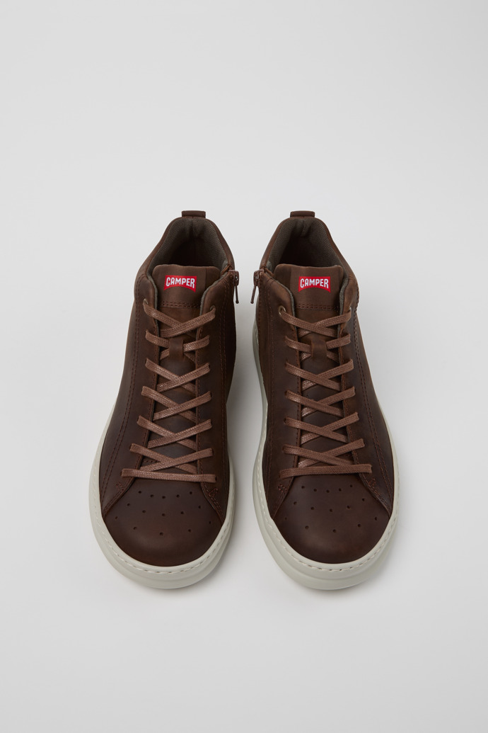 Runner Brown Nubuck Ankle Boots for Men.