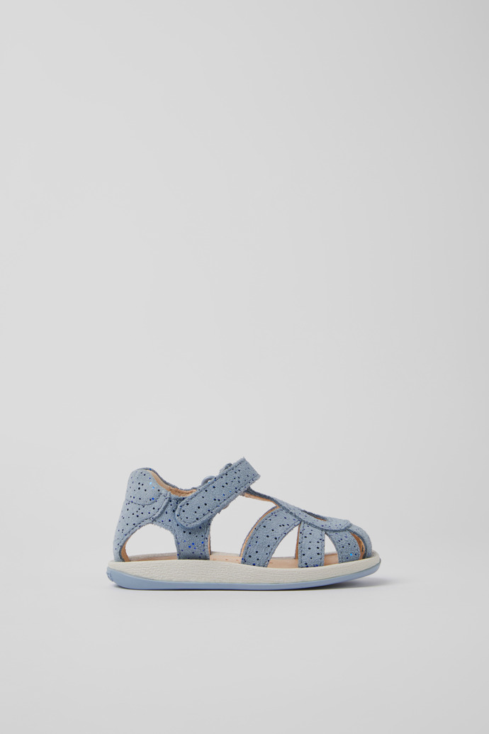 Bicho Blue nubuck sandals for kids