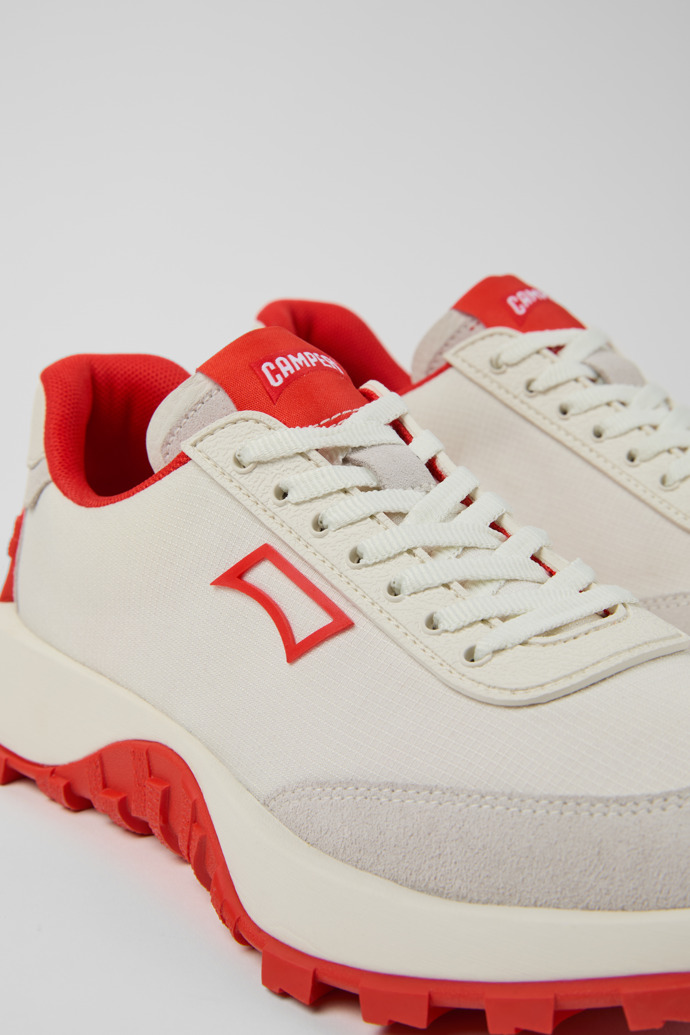 Drift Trail VIBRAM White Recycled PET and Nubuck Women's Sneakers.