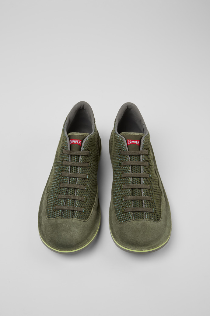 Beetle Green TENCEL™ Nubuck Ankle Boots for Men.