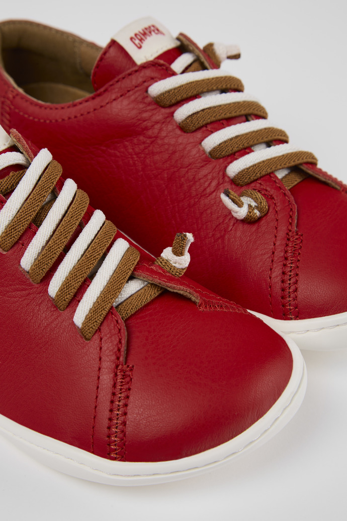 Peu Red Leather Kids' Shoe.