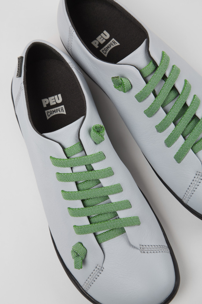 Peu Gray Leather Shoes for Women