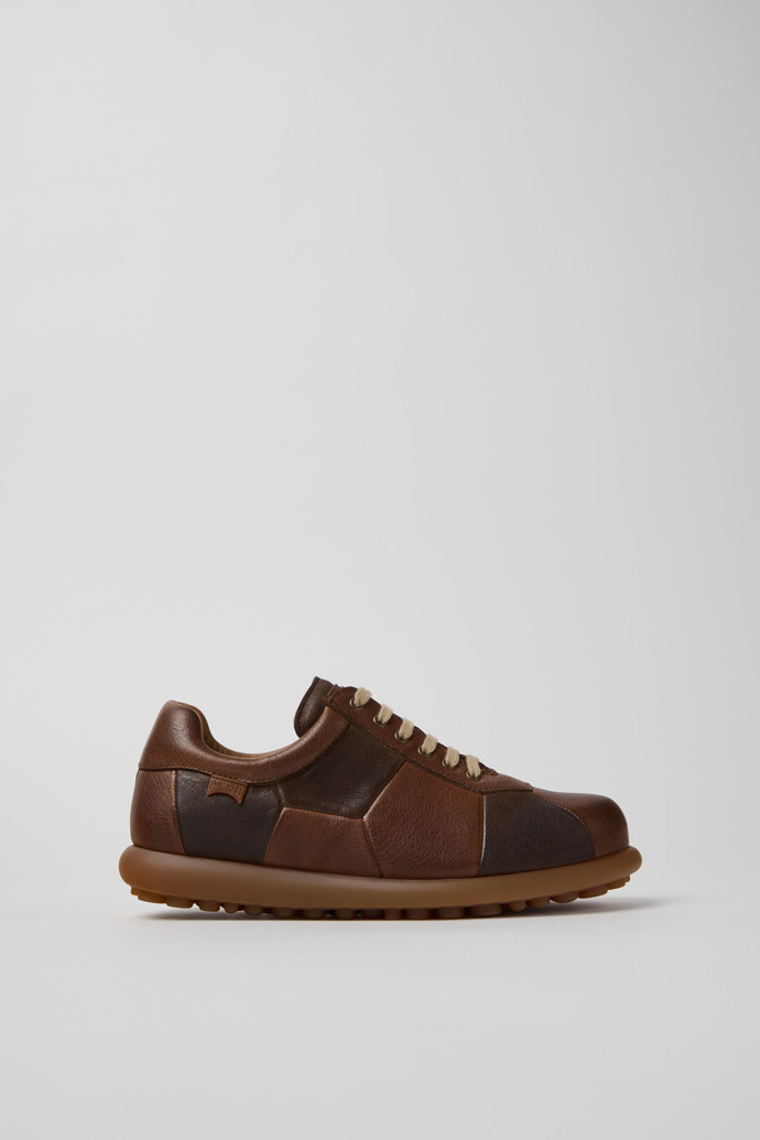 Twins Brown Leather Shoes for Women.