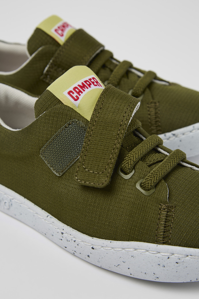 Peu Touring Green Textile Slip-on