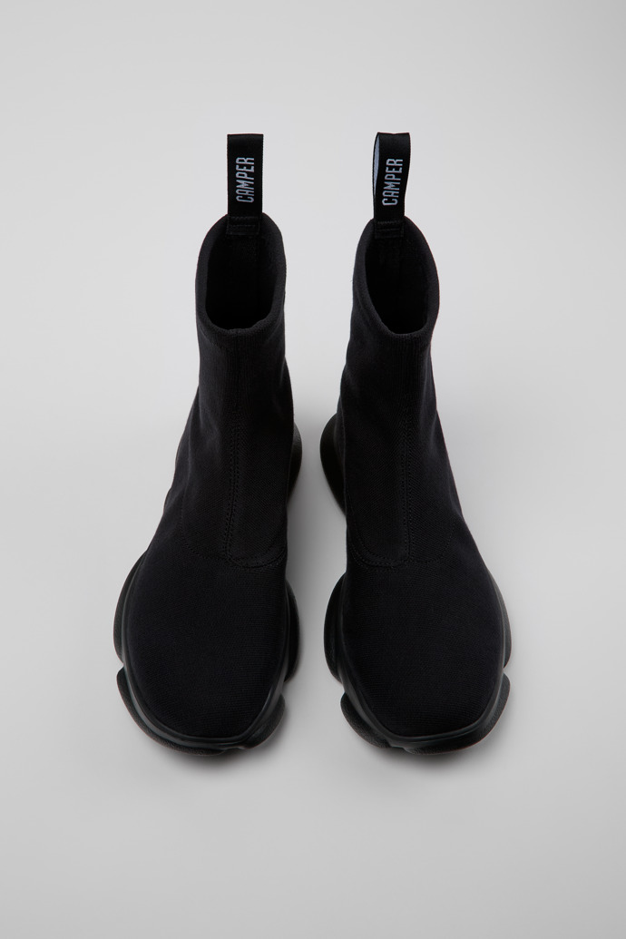 Karst Black TENCEL™ Lyocell™ and Recycled PET Mid Boots for Men.