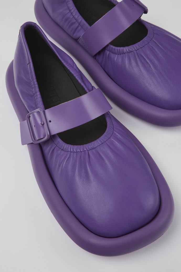 Aqua Purple Full-grain Low Shoe for Men