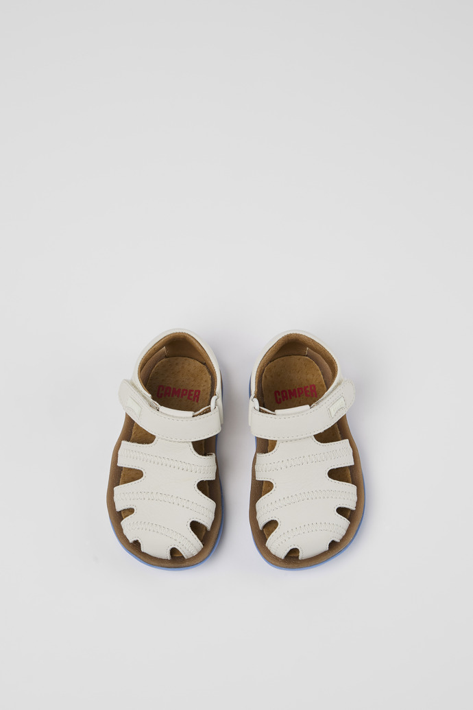 Bicho White Leather Sandal