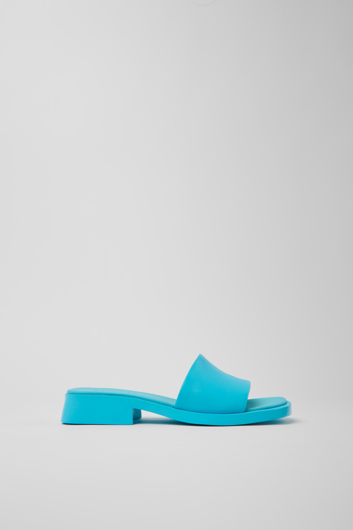 Dana Blue Leather Sandals for Women.