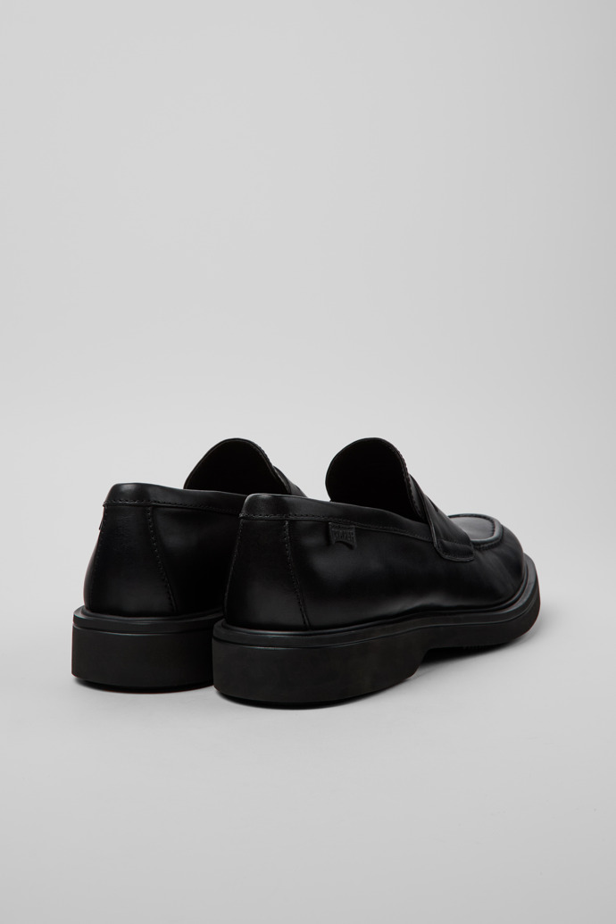 Norman Black Leather Shoes for Men.
