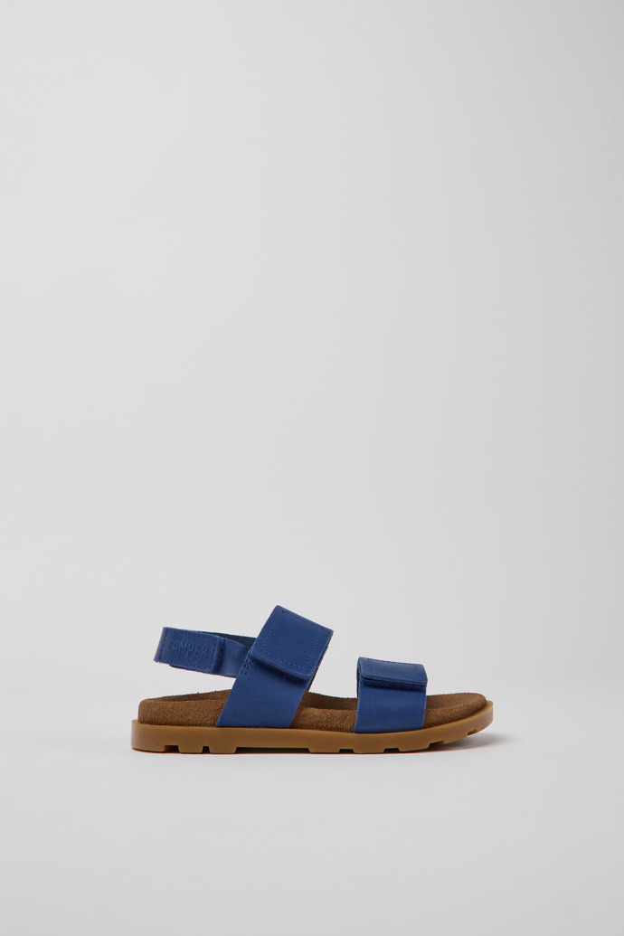 Brutus Sandal Blue leather sandals for kids
