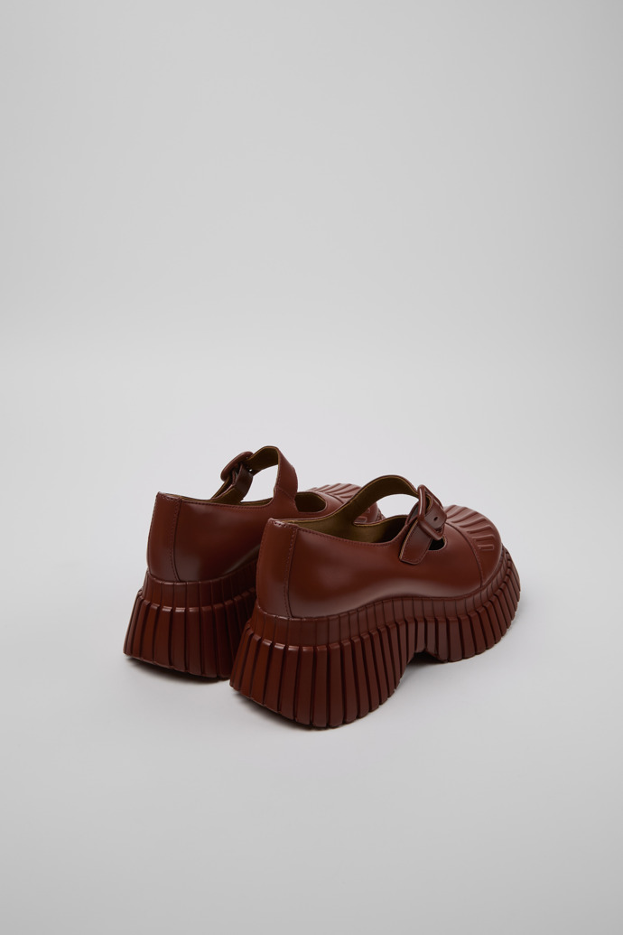 BCN Red Leather Women's Shoe.