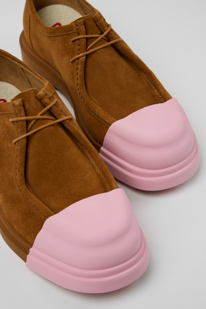 Junction Brown Nubuck Shoes for Men.