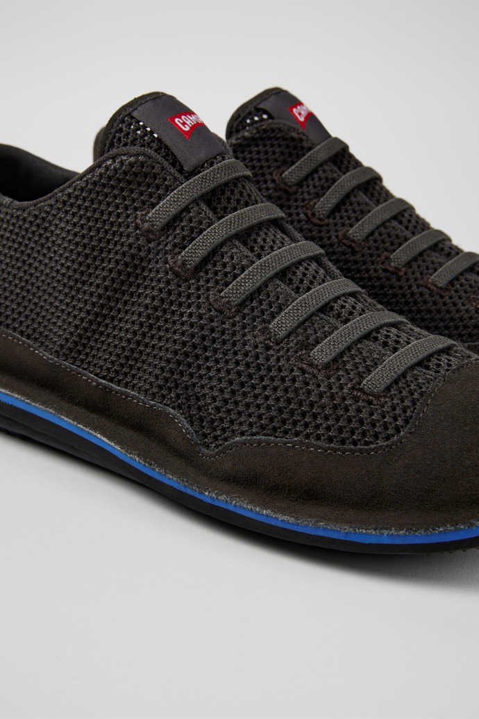 Beetle Gray Textile/Nubuck Basket Bootie for Men