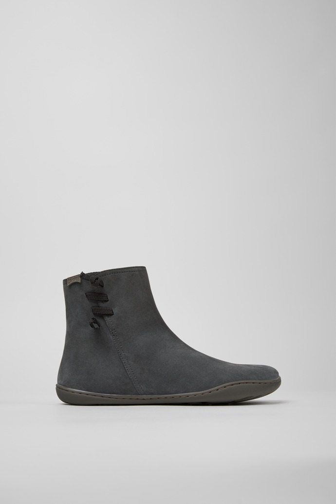 Peu Gray Nubuck Ankle Boots for Women.