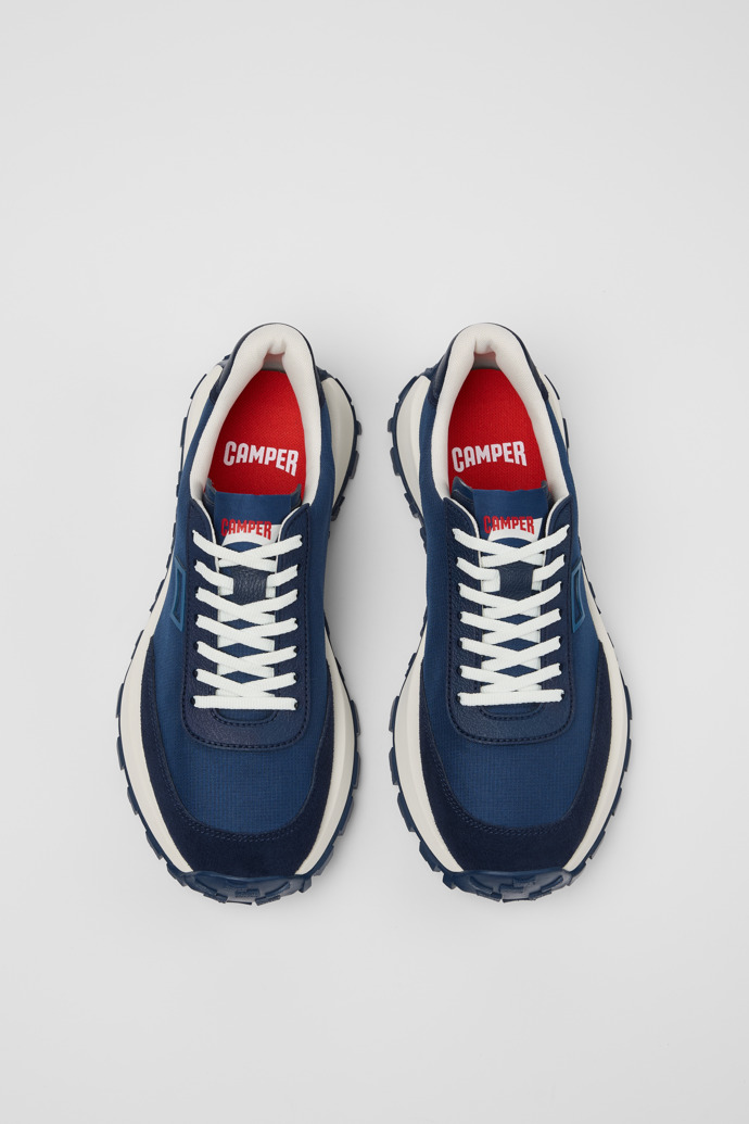 Drift Trail Blue Textile and Nubuck Sneakers for Men.