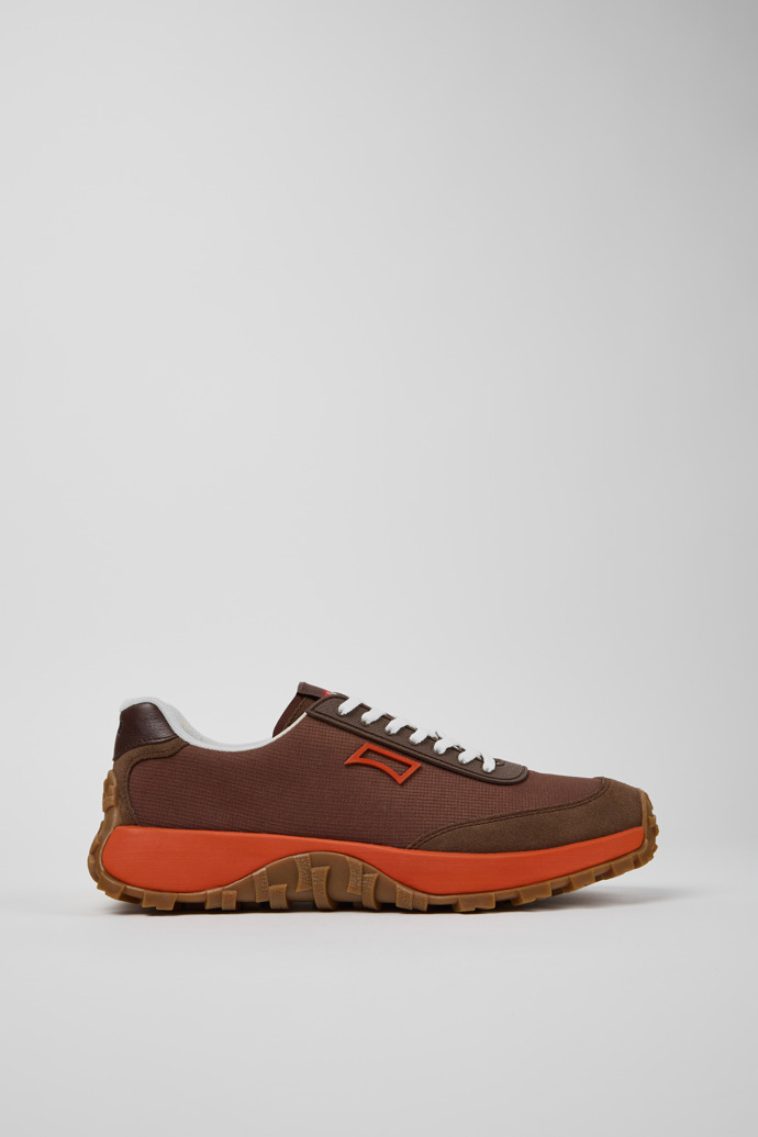 Drift Trail Brown Textile and Nubuk Sneakers for Men.