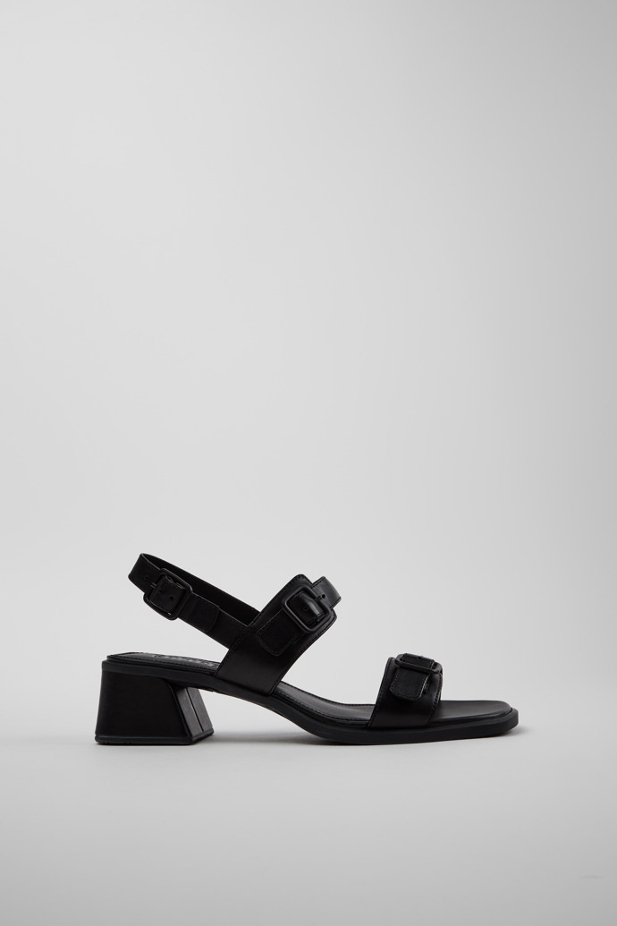 Kora Sandal Black Leather Sandals for Women.