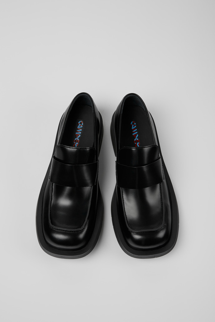 Mil 1978 Black Leather Loafers