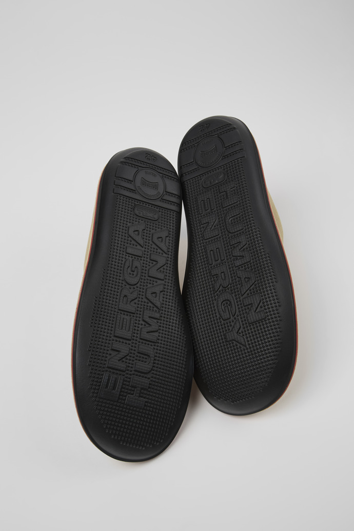 Beetle Beige Leather Shoe for Men