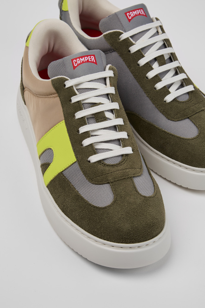 Runner K21 Sorona® Multicolor Recycled PET and Nubuck Sneakers for Men.