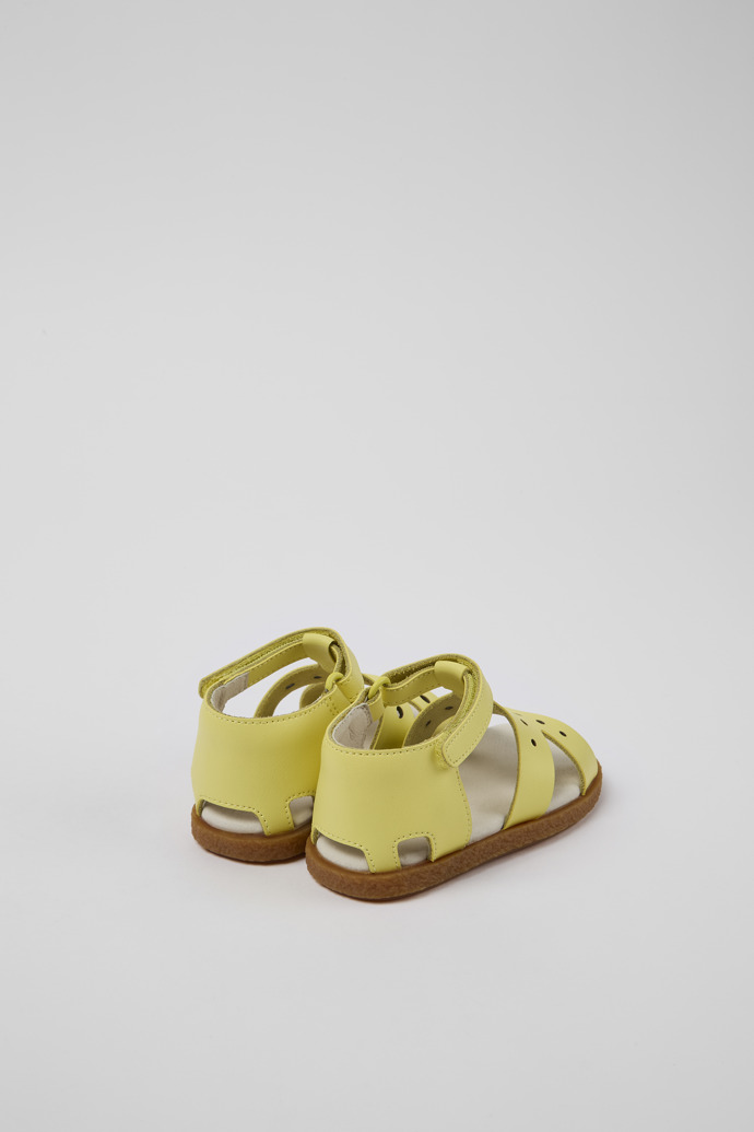 Twins Yellow Leather Sandal