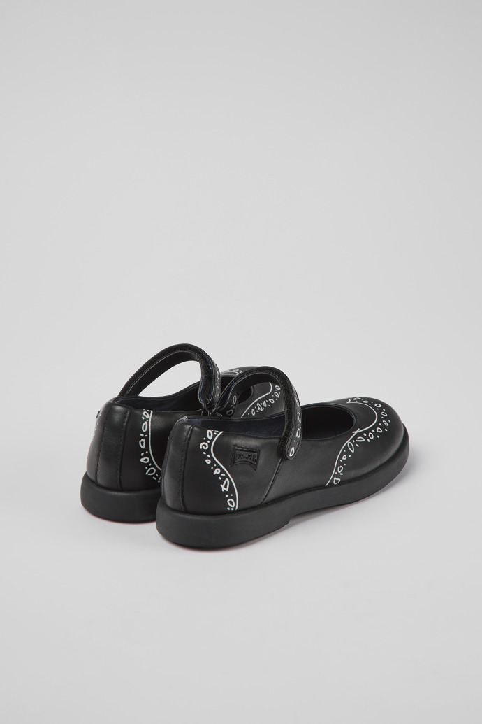 Twins Black leather Mary Jane shoes for kids