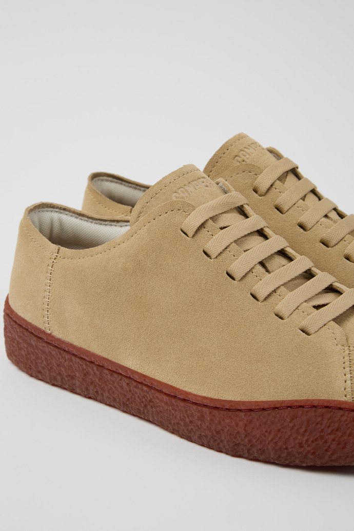 Peu Terreno Beige Nubuck Shoes for Men.