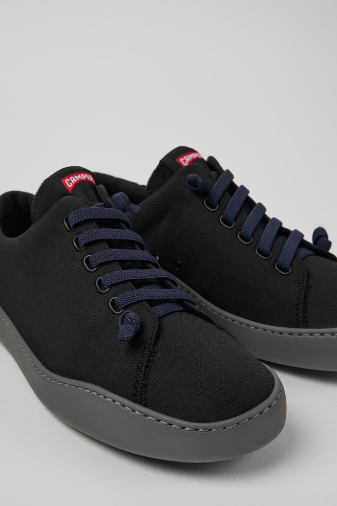 Peu Touring Black Recycled PET Men's Sneakers.