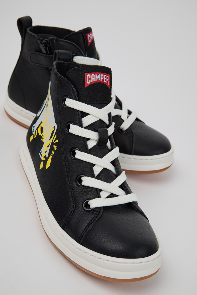 Twins Multicolor Leather Sneaker Booties for Kids.