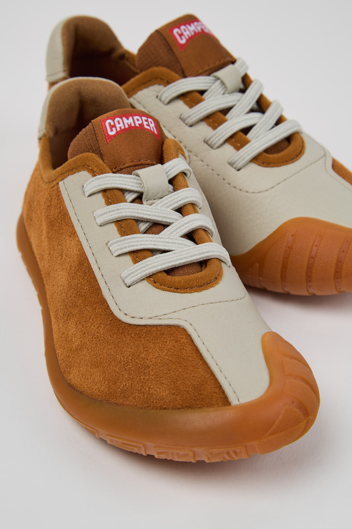 Peu Path Multicolor Nubuck Leather Sneakers for Kids.