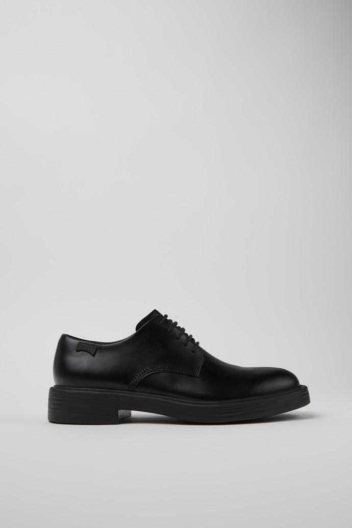 Dean Black Leather Shoes for Men.