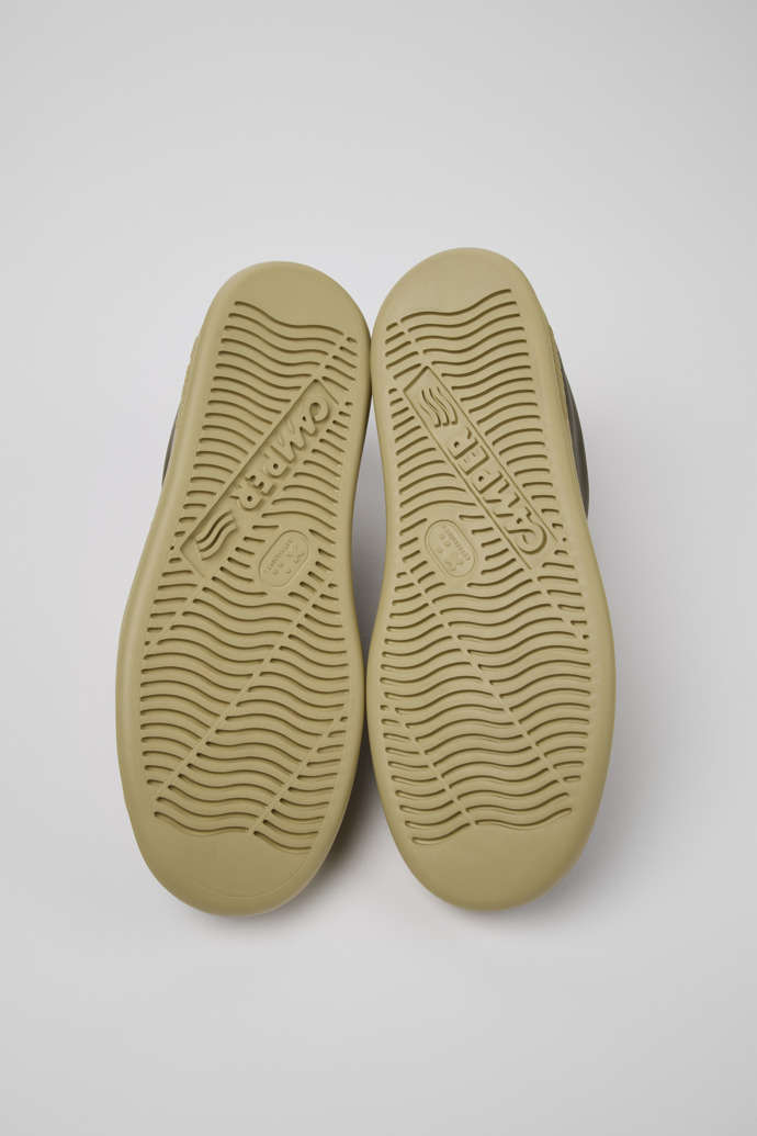 Runner Green Leather Men's Sneakers.