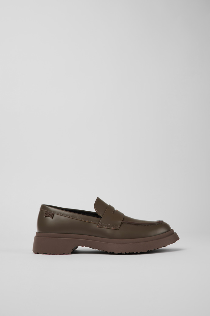 Walden Brown leather loafers for women