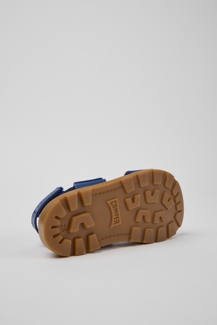 Brutus Sandal Blue leather sandals for kids
