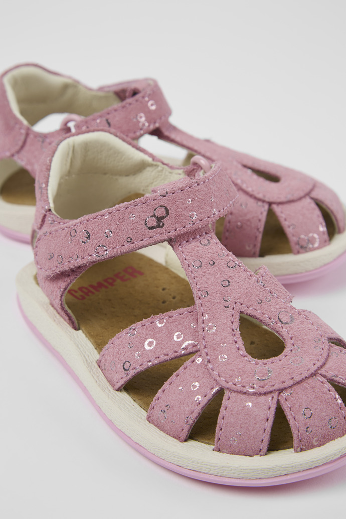 Bicho Pink Nubuck Sandal