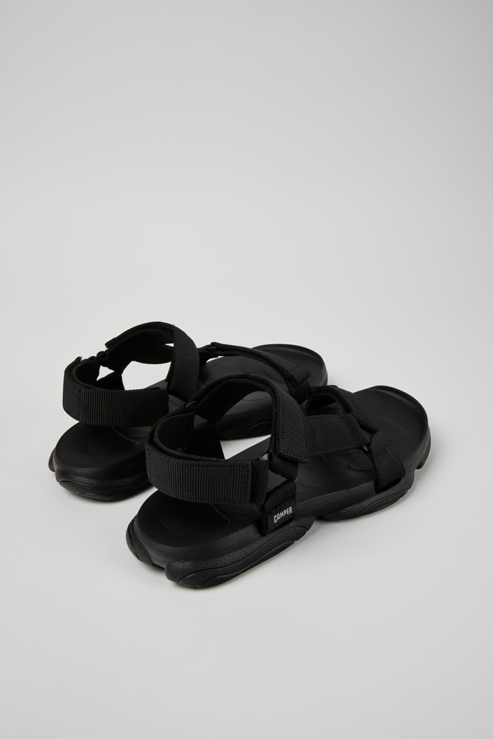 Karst Sandal Black Recycled PET Webbing Sandals for Men.