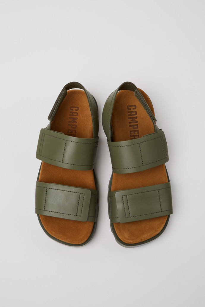 Brutus Sandal Green Leather Sandals for Men.