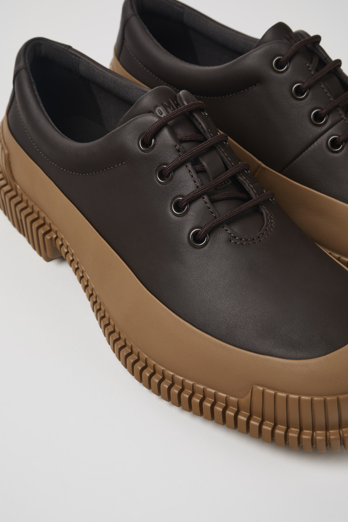 Pix Brown Leather Shoe for Men