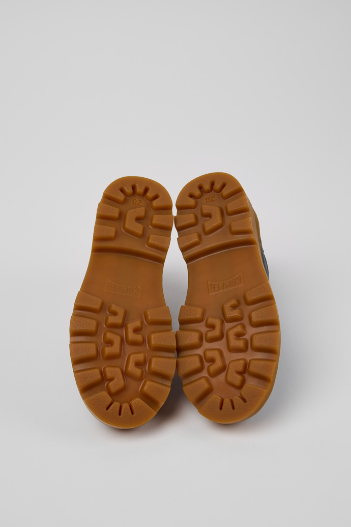 Brutus Blue Leather Ankle Boots for Kids.