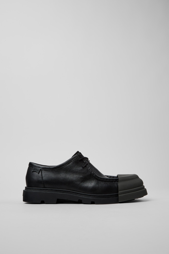 Junction Black Leather Men's Shoe.