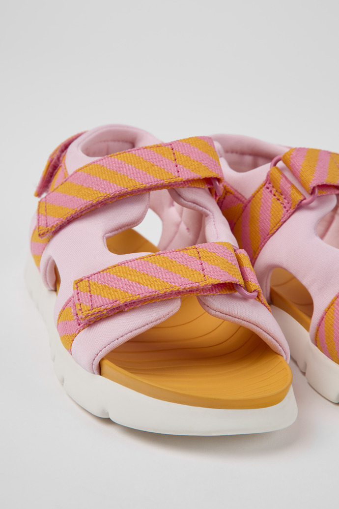 Oruga Multicolored textile sandals for kids