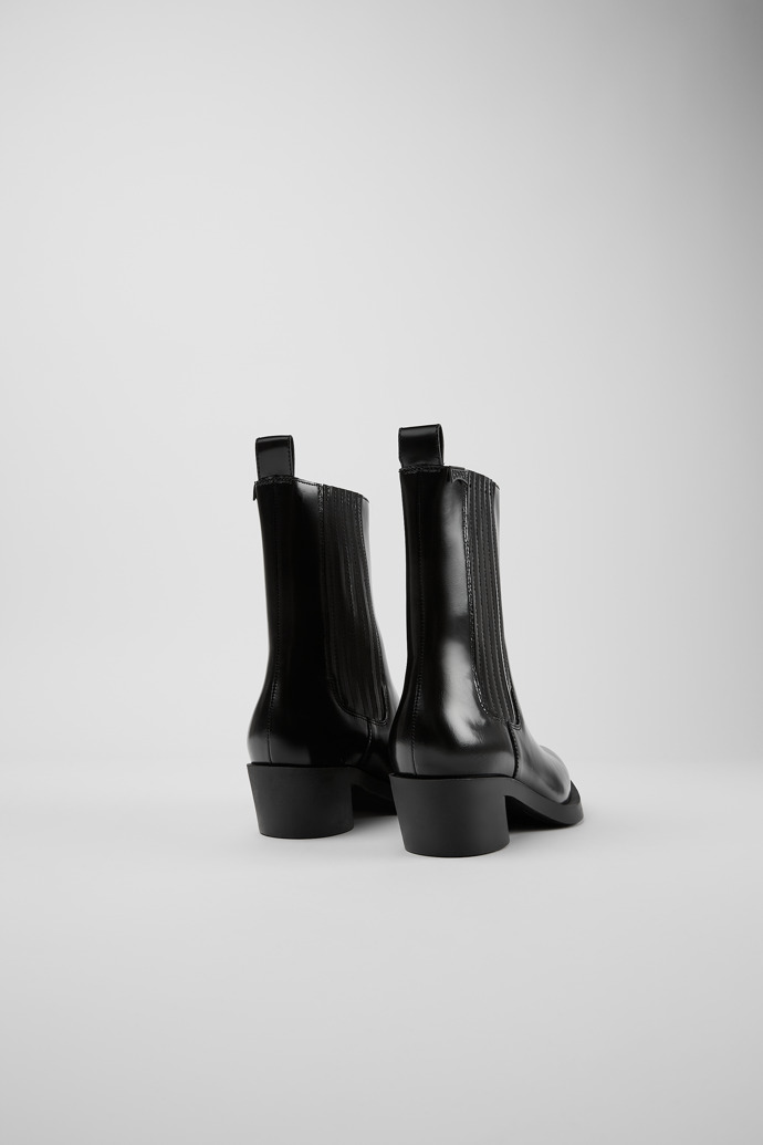 Bonnie Black leather boots for women
