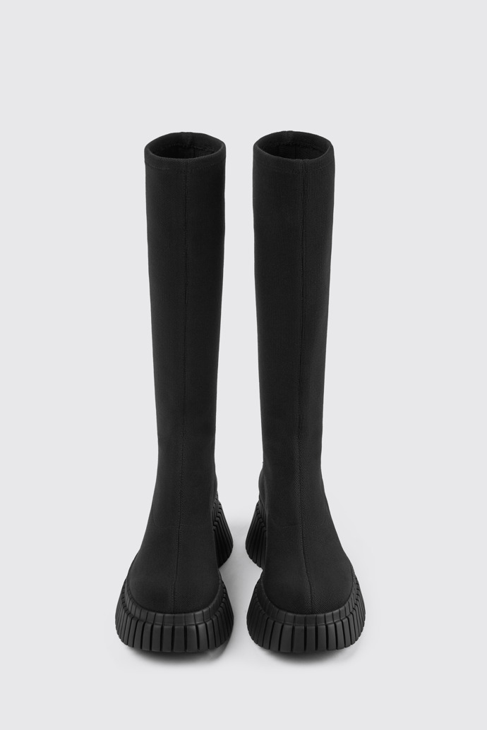 BCN TENCEL® Black Textile Mid Boots for Women.