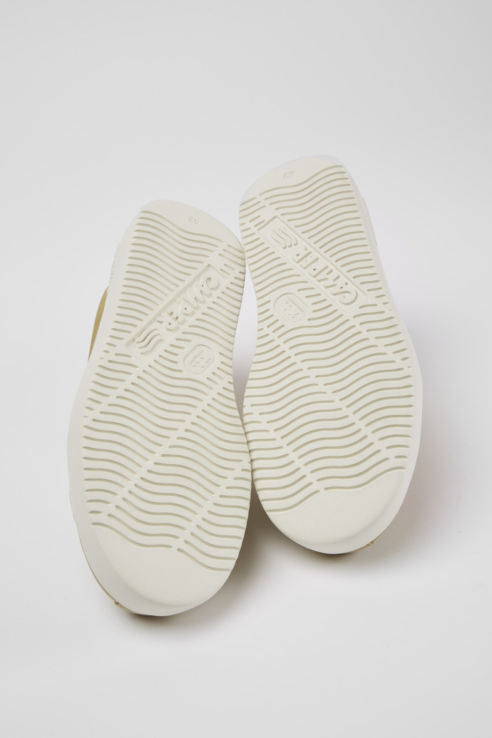 Runner K21 Beige suede and leather sneakers