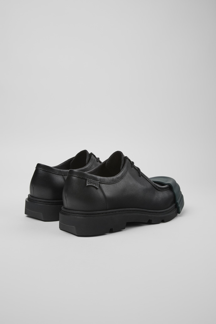 Junction Black leather shoes for men