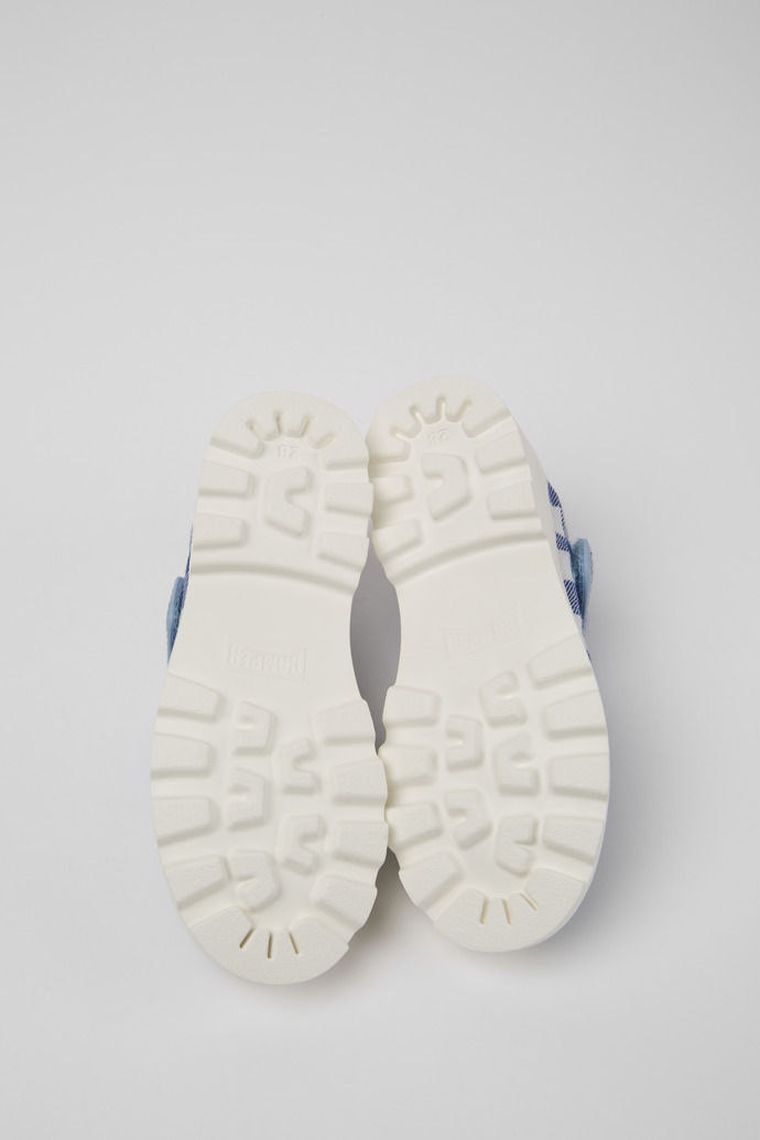 Brutus Blue and white Mary Jane shoes for kids