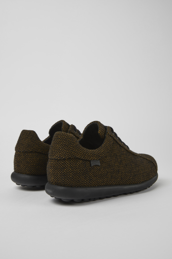 Pelotas Brown wool, viscose, and leather shoes for men