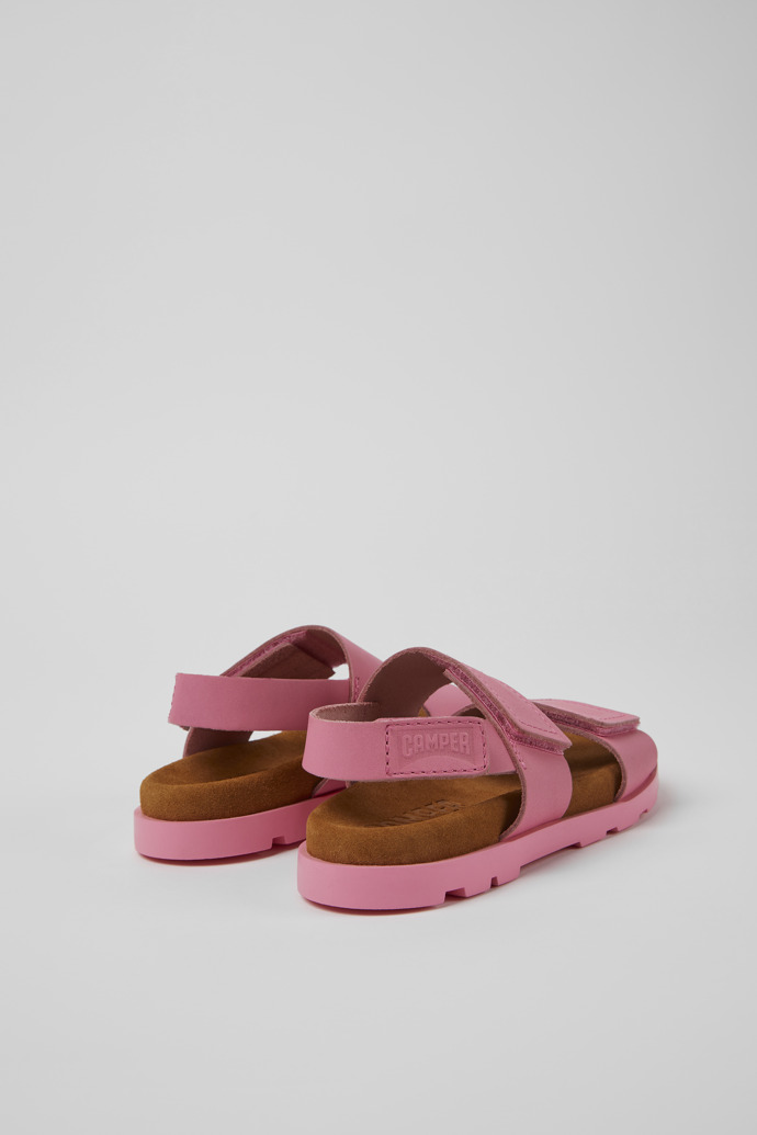 Brutus Sandal Pink leather sandals for kids