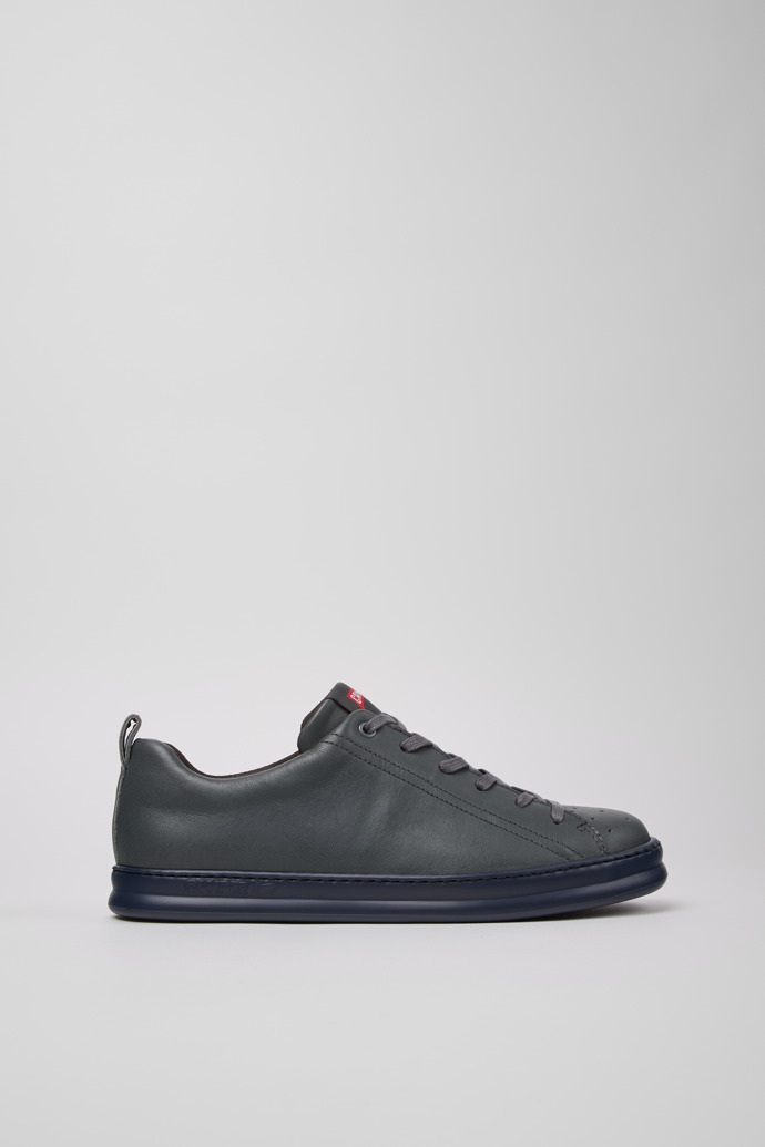 Runner Gray Leather Sneakers for Men.