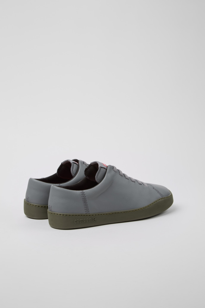 Peu Touring Gray Leather Sneakers for Men.